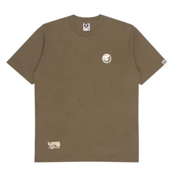 A BATHING APE  |Crew Neck Pullovers Camouflage Plain Cotton Short Sleeves