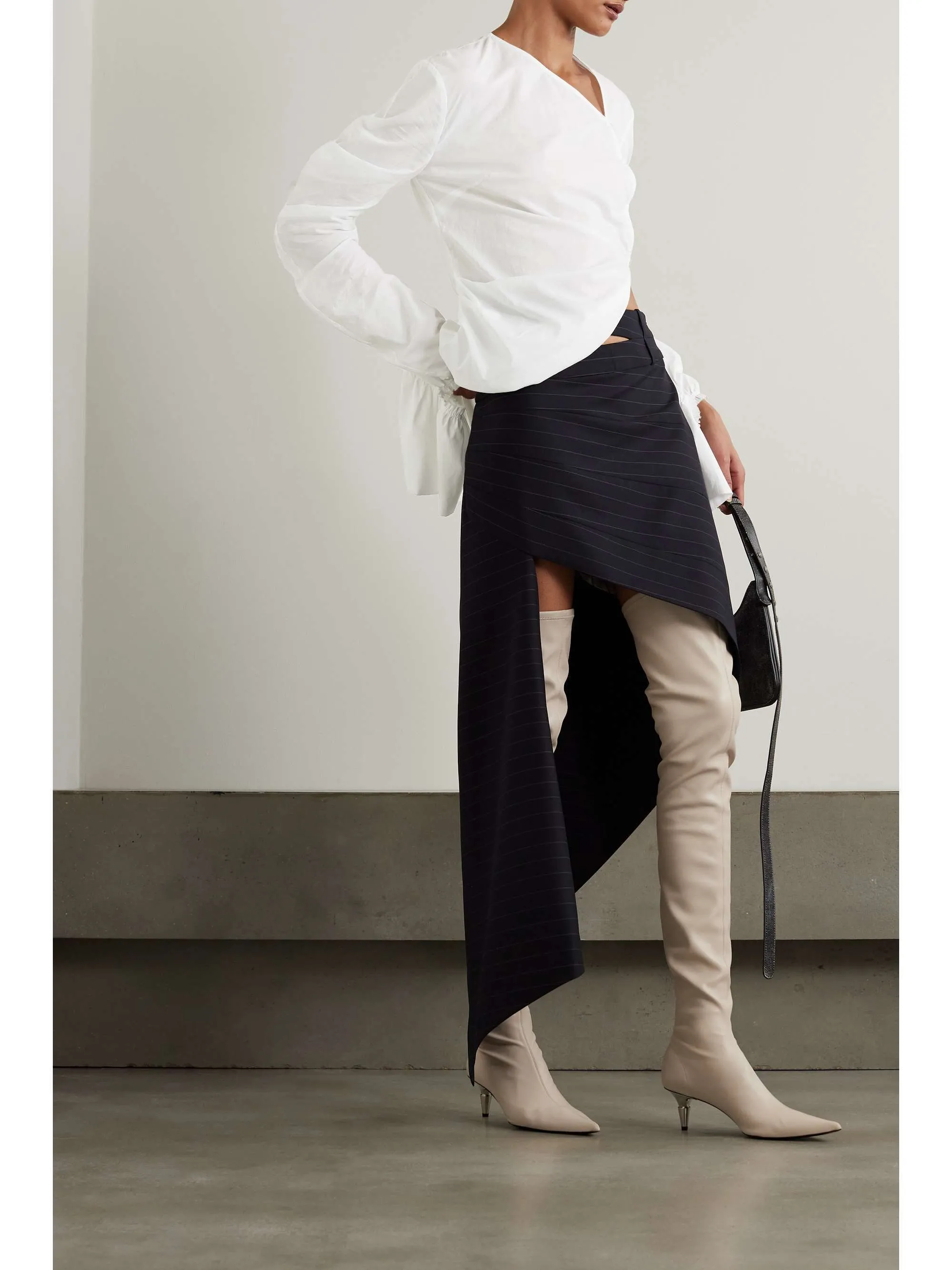 Acne Studios  |Long Sleeves Plain Cotton Party Style Office Style