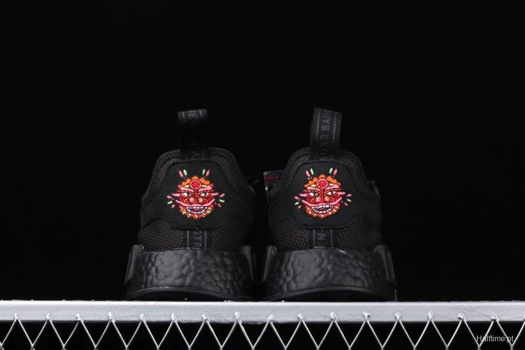 Adidas NMD_R1 G27576 year of Pig Limited Lion Dance embroidered running shoes Dongguan original large granule Super soft feet