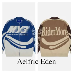 Aelfric Eden  |Casual Style Street Style Long Sleeves Puff Sleeves Logo