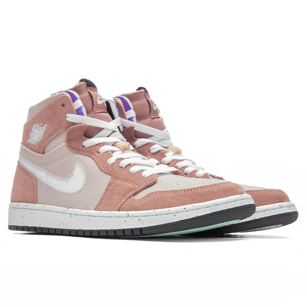 Air Jordan 1 Zoom Cmft - Fossil Stone/White/Fossil Rose