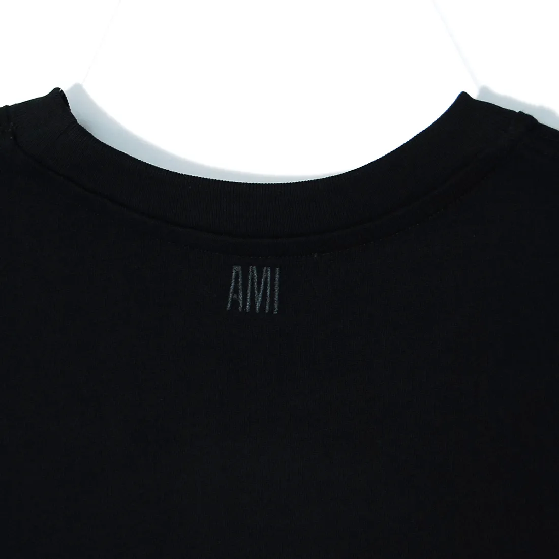 AMI PARIS  |Crew Neck Pullovers Unisex Street Style Short Sleeves Logo