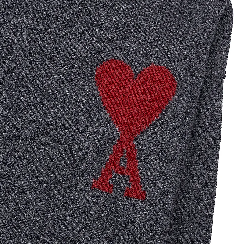 AMI PARIS  |Pullovers Heart Unisex Wool Street Style Long Sleeves Plain