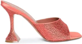 Amina Muaddi Lupita Crystal Slipper 95mm mules Orange