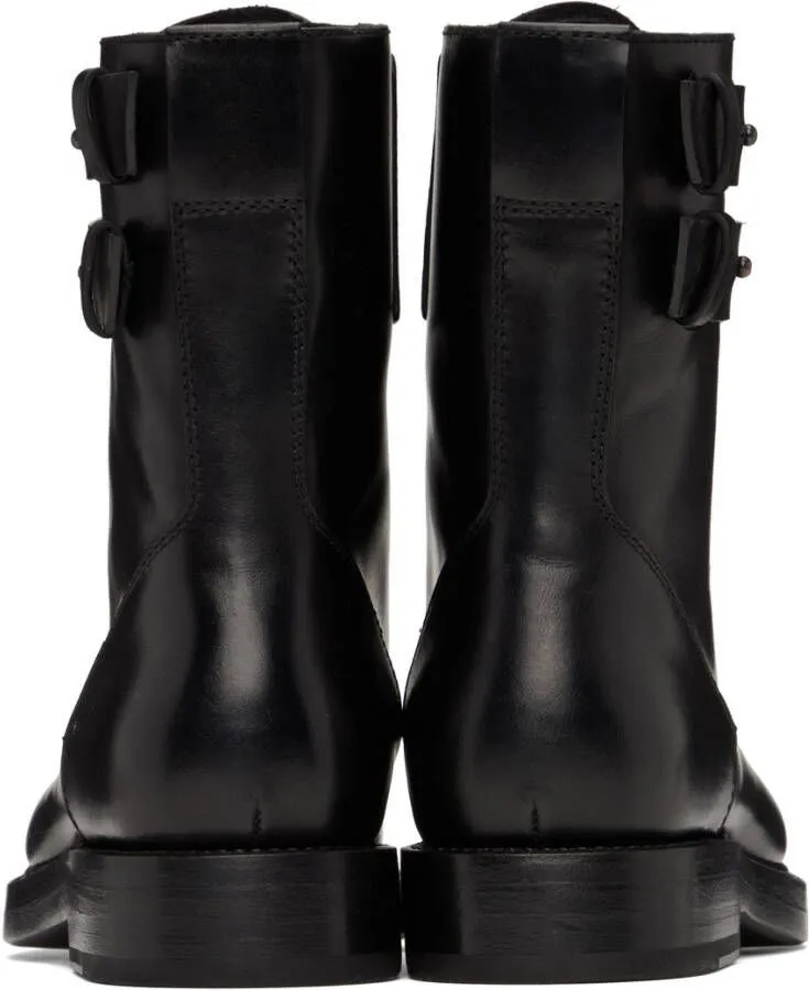 Ann Demeulemeester Black Jeroom Combat Boots