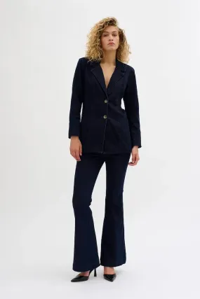 AyoMW Shaped Blazer Dark Blue