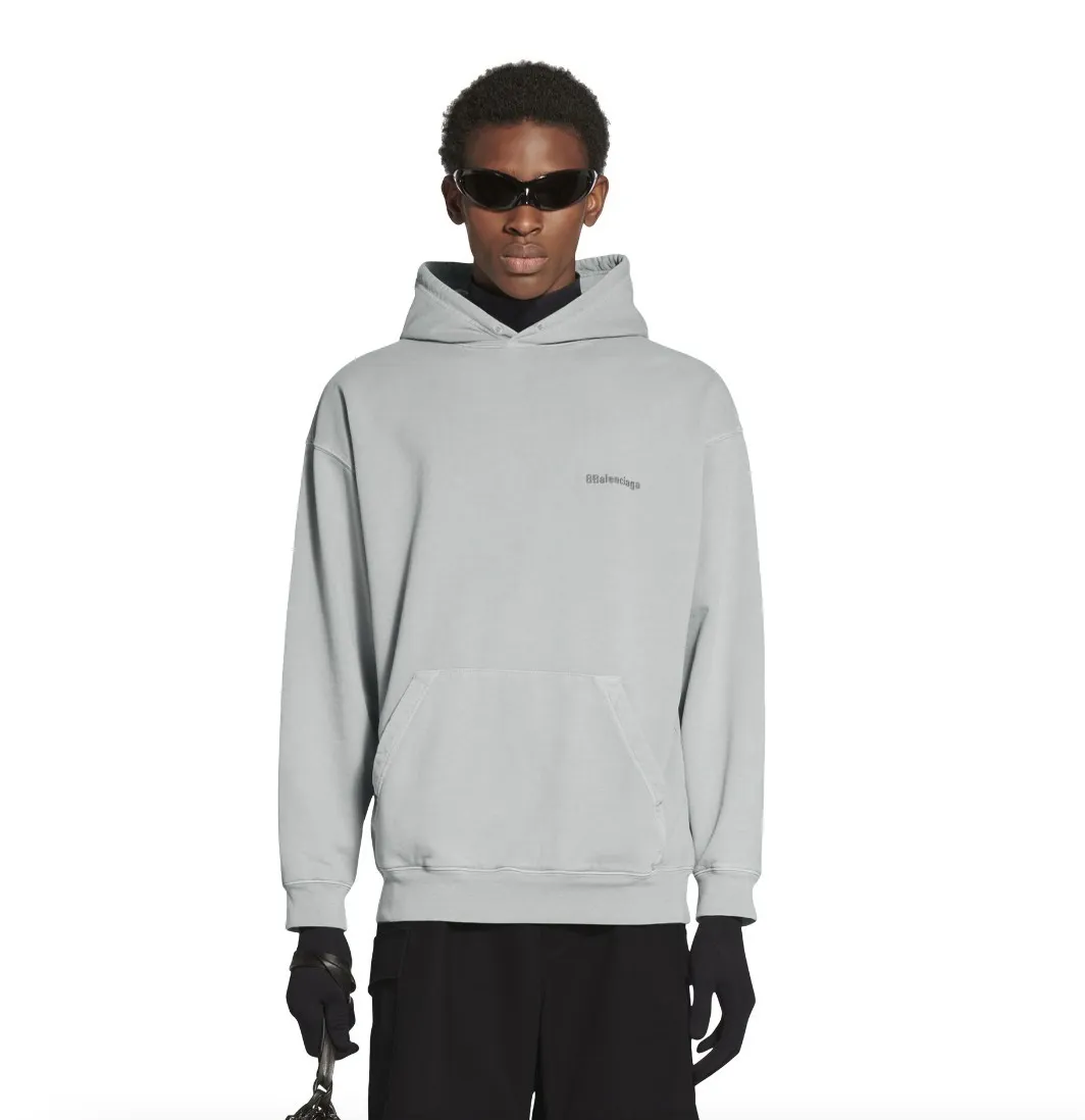 BALENCIAGA  |Pullovers Unisex Street Style Long Sleeves Plain Cotton Logo