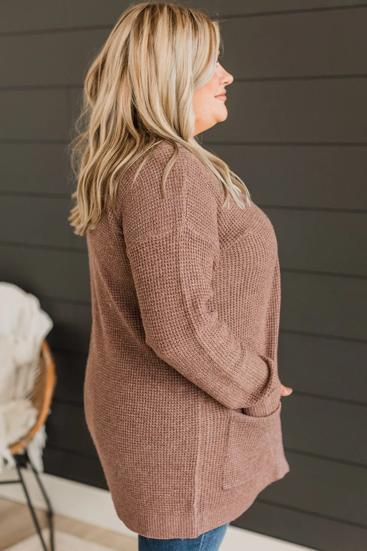 Believe In Dreams Knit Cardigan- Mocha