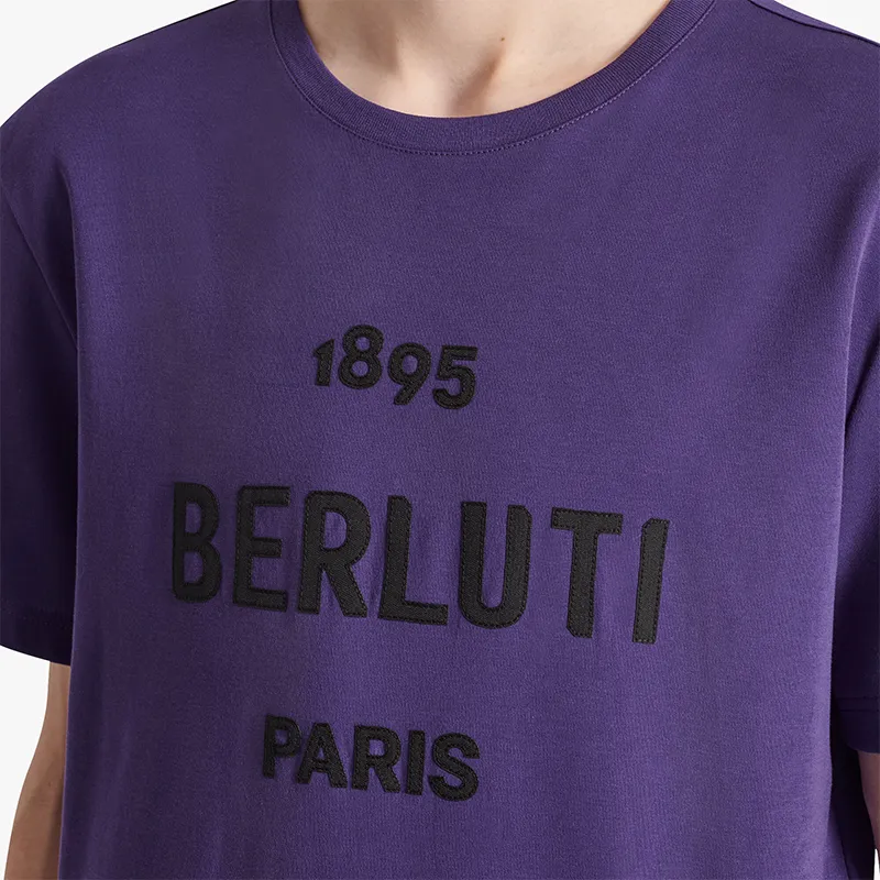 Berluti  |Crew Neck Pullovers Street Style Cotton Short Sleeves Logo