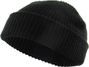 Black Fisherman Beanie