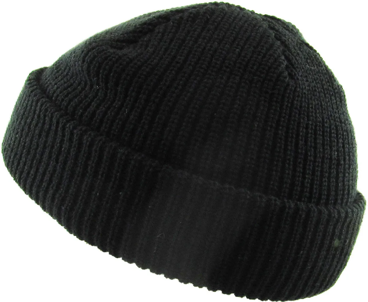 Black Fisherman Beanie