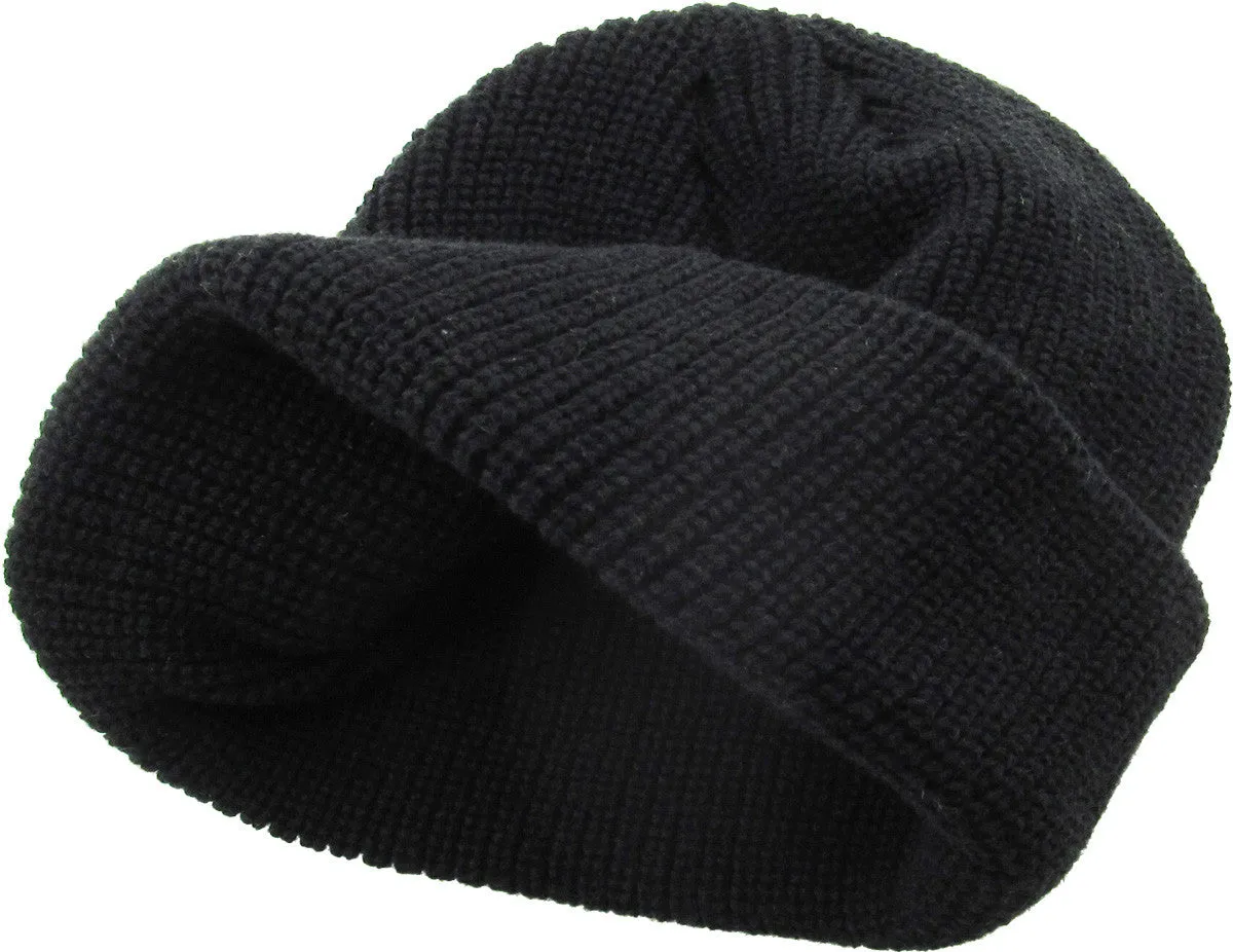 Black Fisherman Beanie