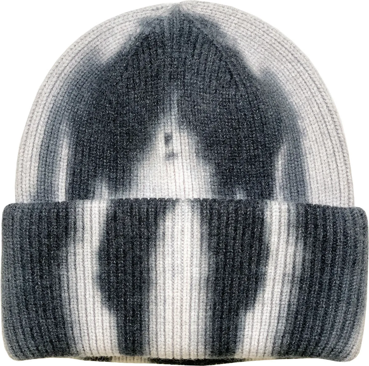 Black/White Tie Dye Beanie