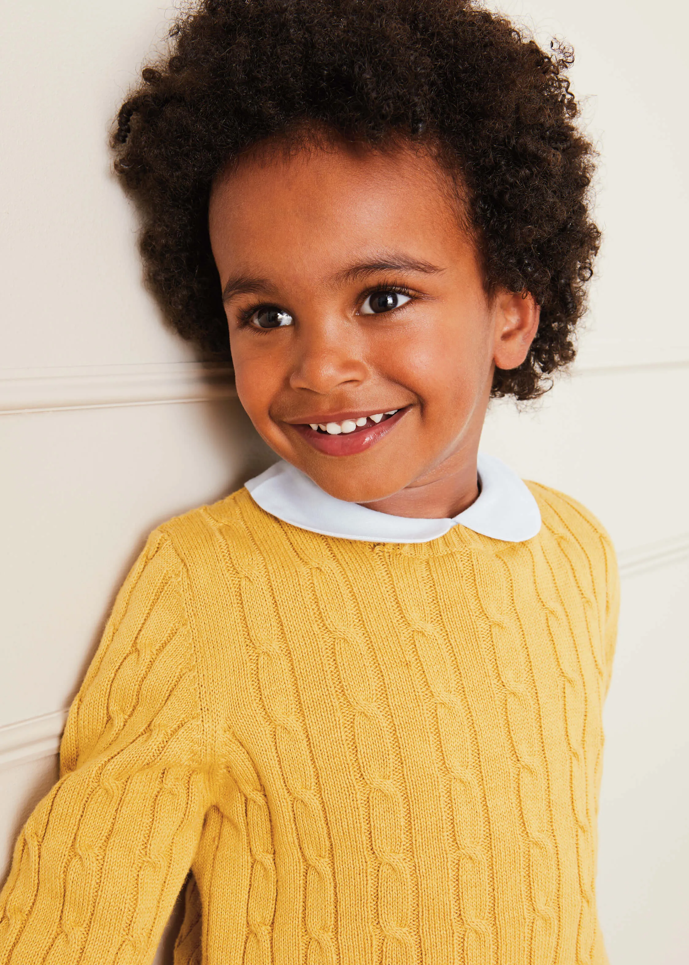 Blue Peter Pan Collar Shirt With Front Pleat (12mths-3yrs)