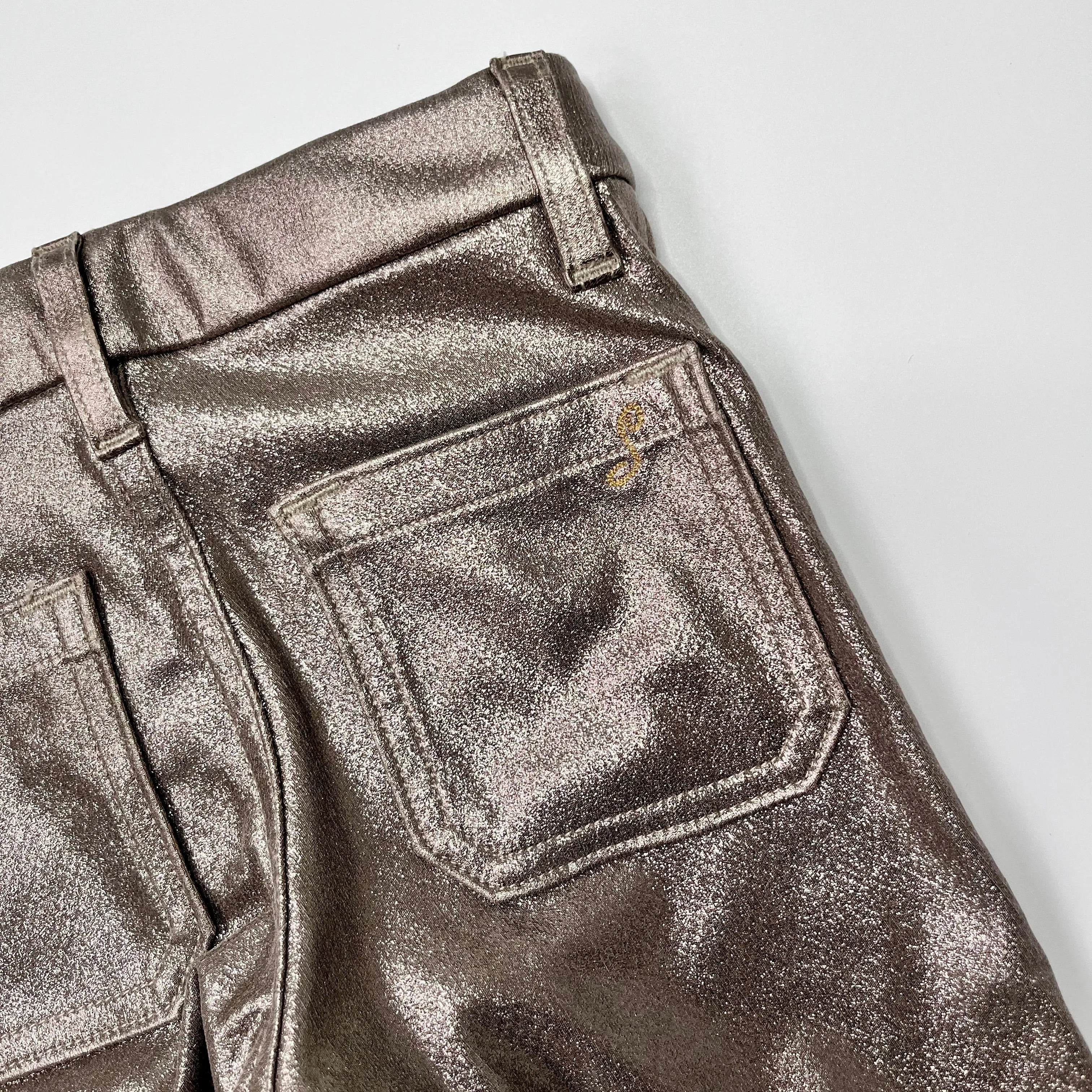 Bonpoint Bronze Metallic Trousers 6 Years