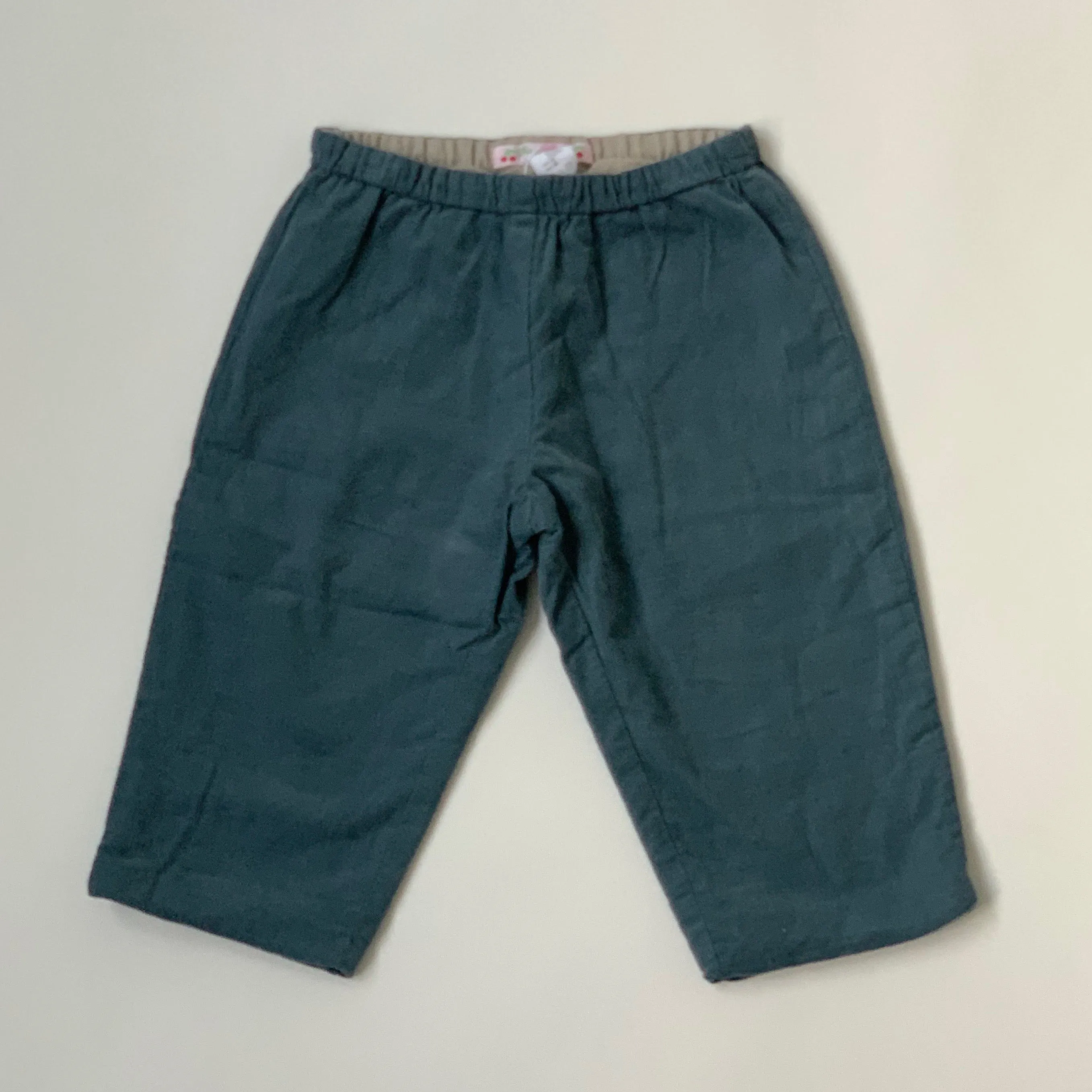 Bonpoint Teal Cord Trousers: 18 Months