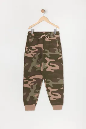 Boys Fleece Camo Jogger