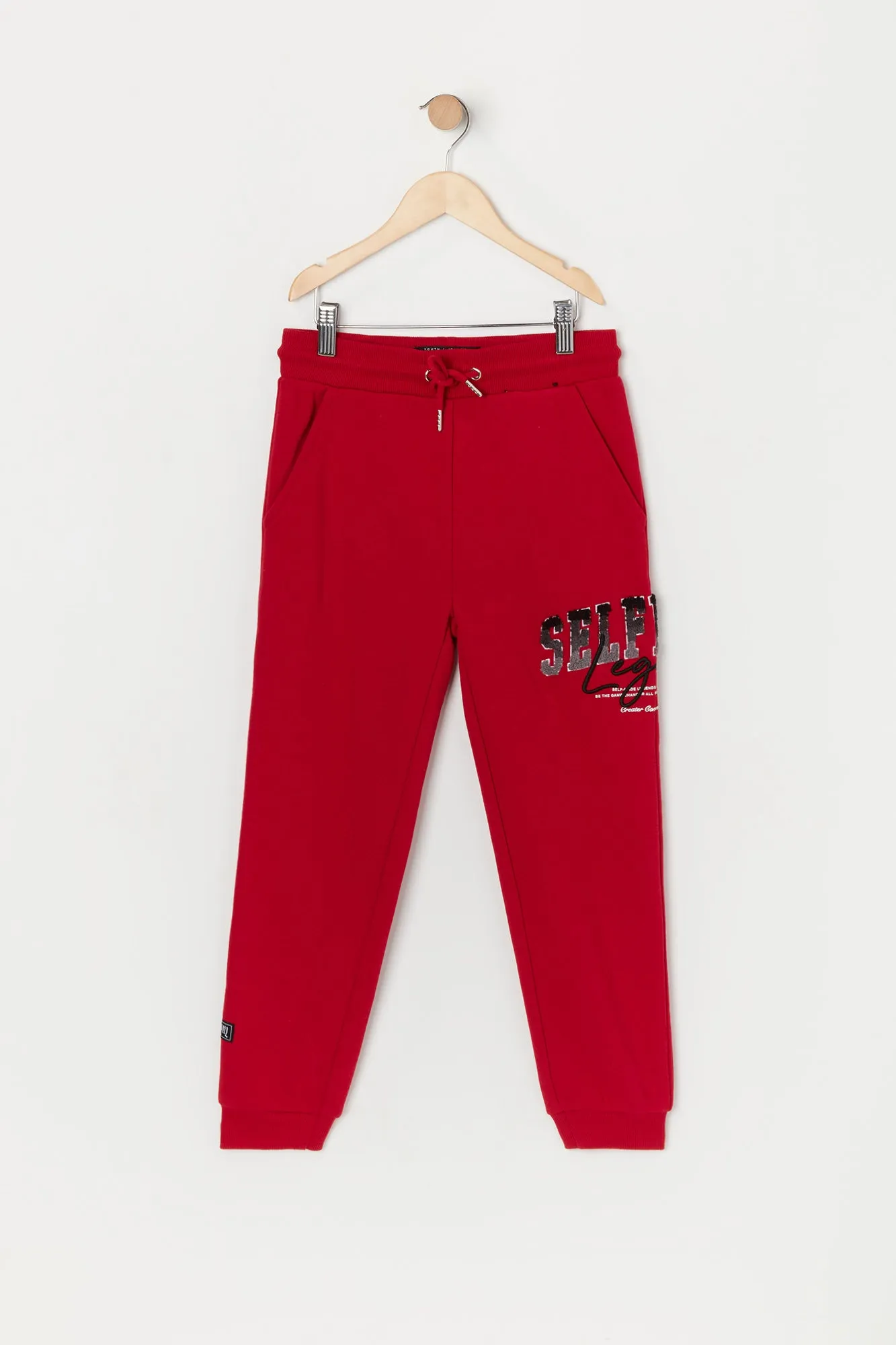 Boys Self Made Chenille Embroidered Jogger