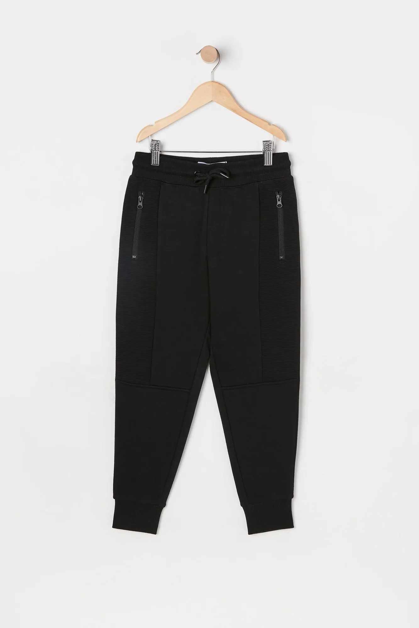 Boys Zip Pocket Panel Jogger