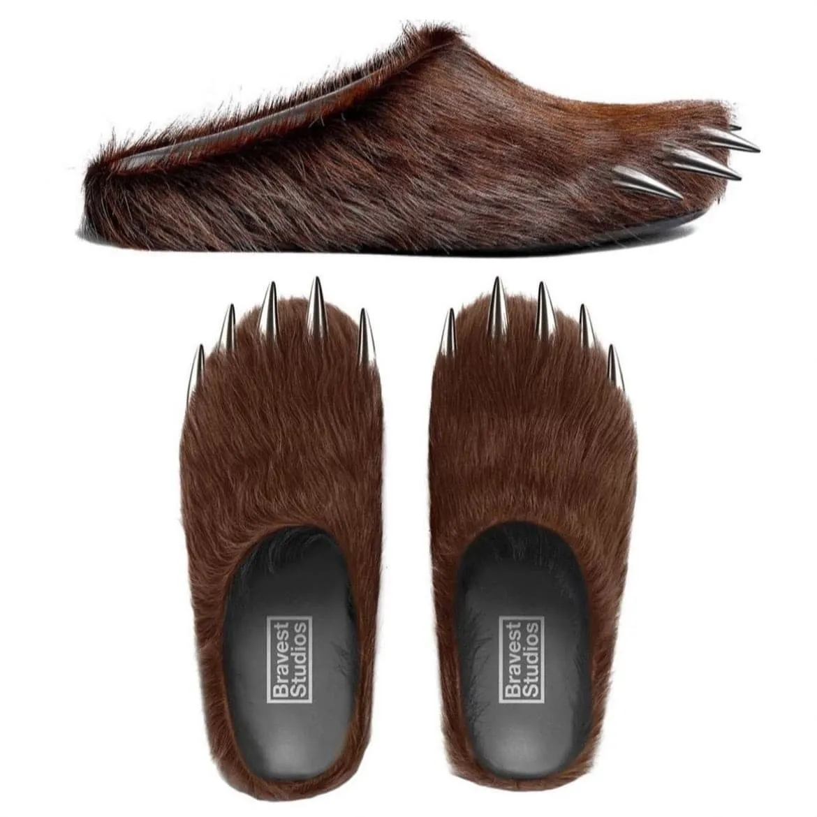 Bravest Studios Bear Claw Mules Brown