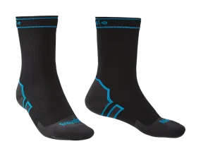 Bridgedale Storm Midweight Boot Length Socks, Black/Blue