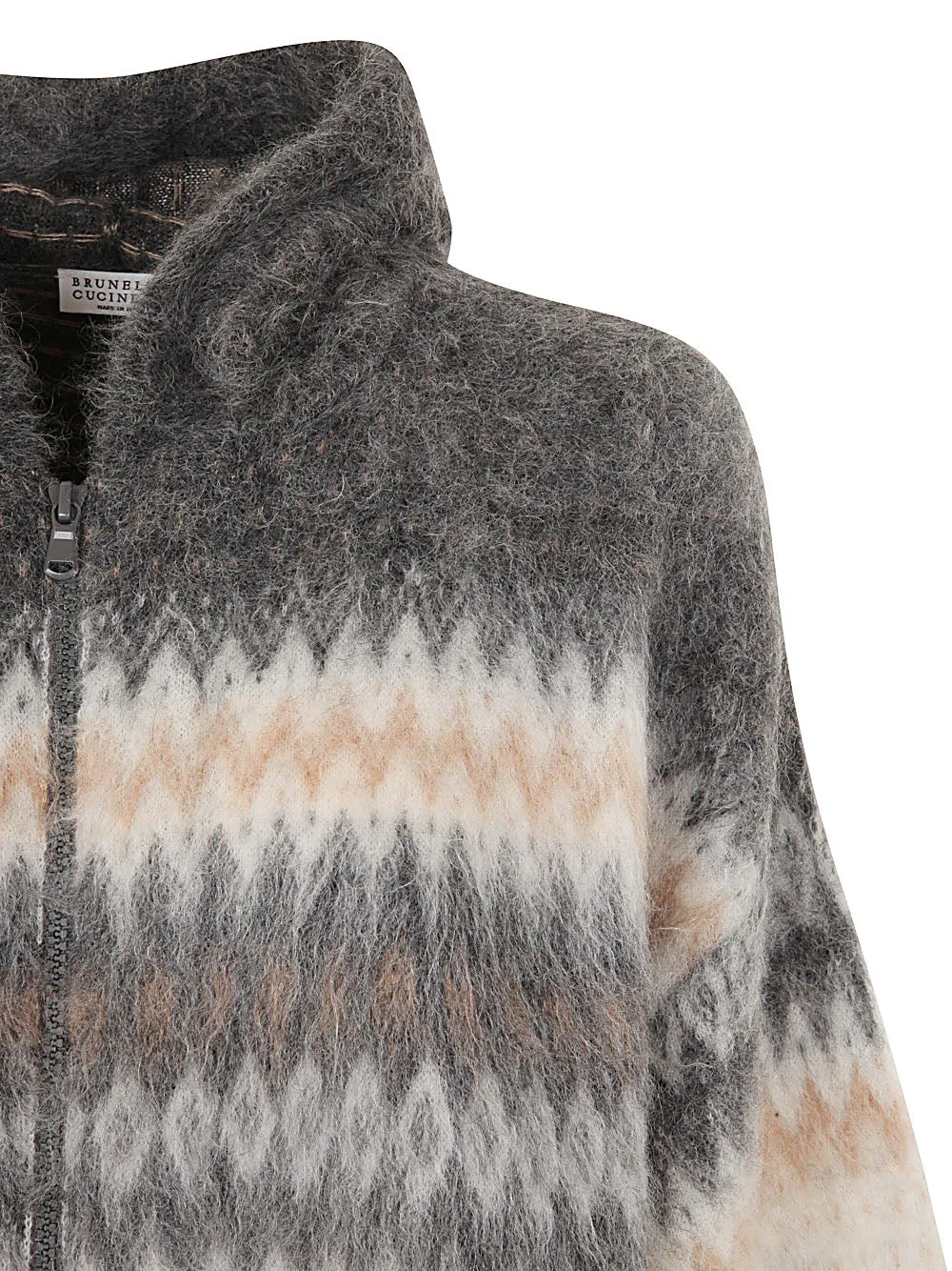 Brunello Cucinelli Zip-Up Hooded Cardigan