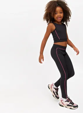 Buy Cropped Top, Leggings & Sweatshirt Activewear 3-Piece Set 10 years | Sportswear | Tu