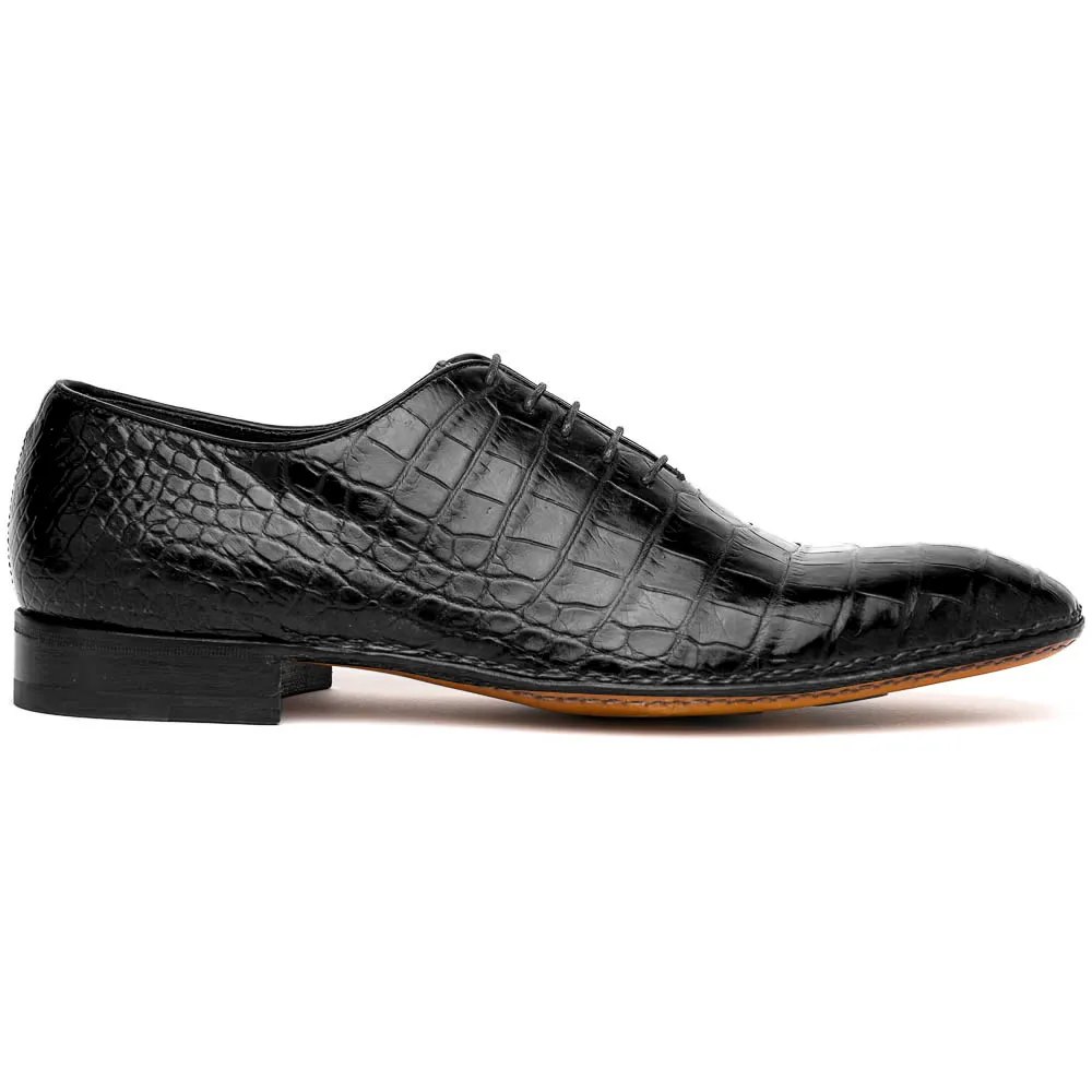 Caporicci 2542 Alligator Oxfords Black