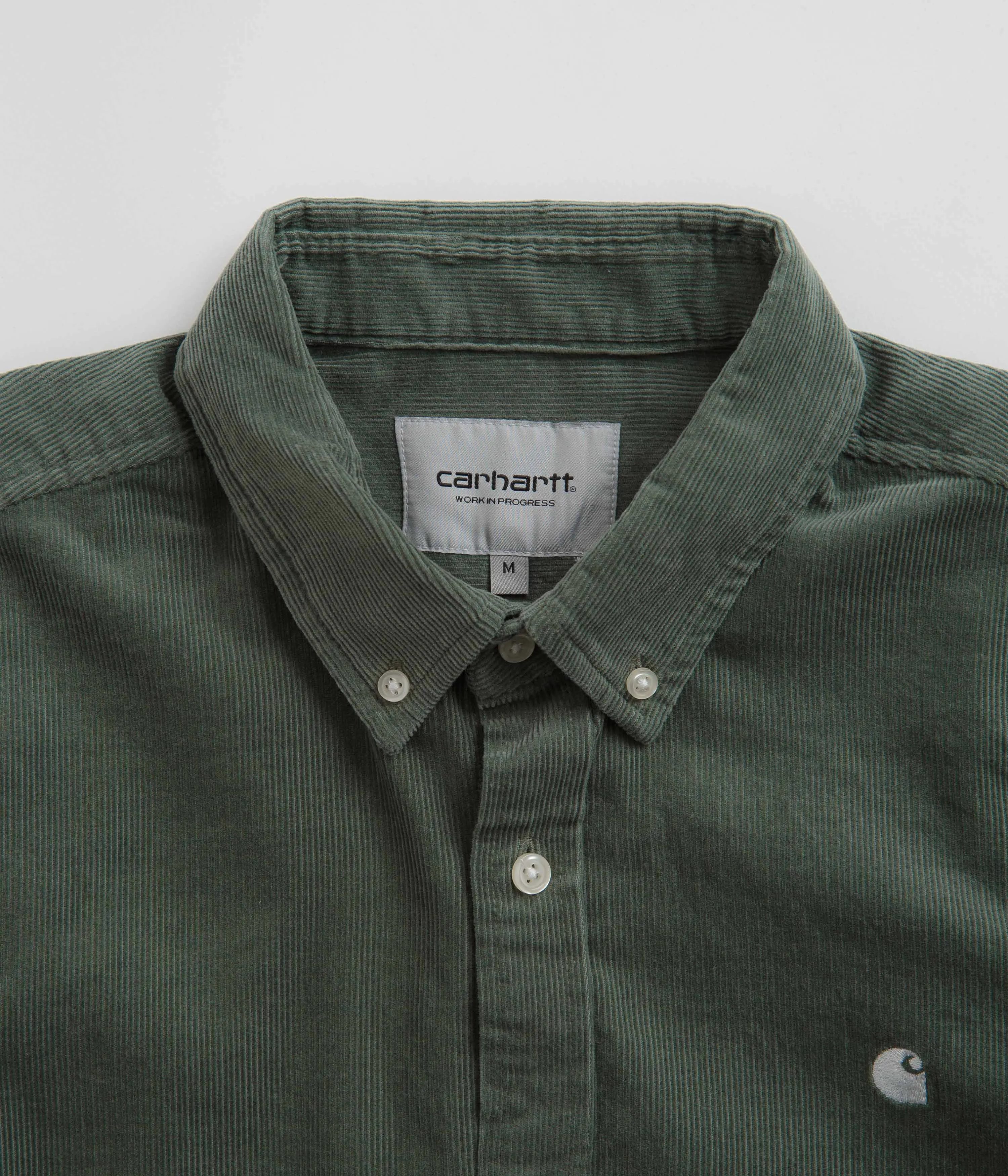 Carhartt Madison Fine Cord Shirt - Park / Wax