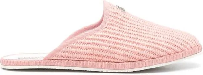 Casadei Baia logo-plaque mules Pink