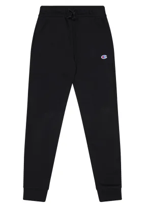 CHAMPION JUNIOR FRENCH TERRY SCRIPT PANT  KW4PN BLK