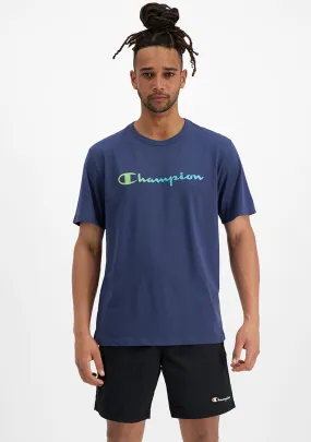 Champion Mens Ombre Script Tee  AVPPN PEW