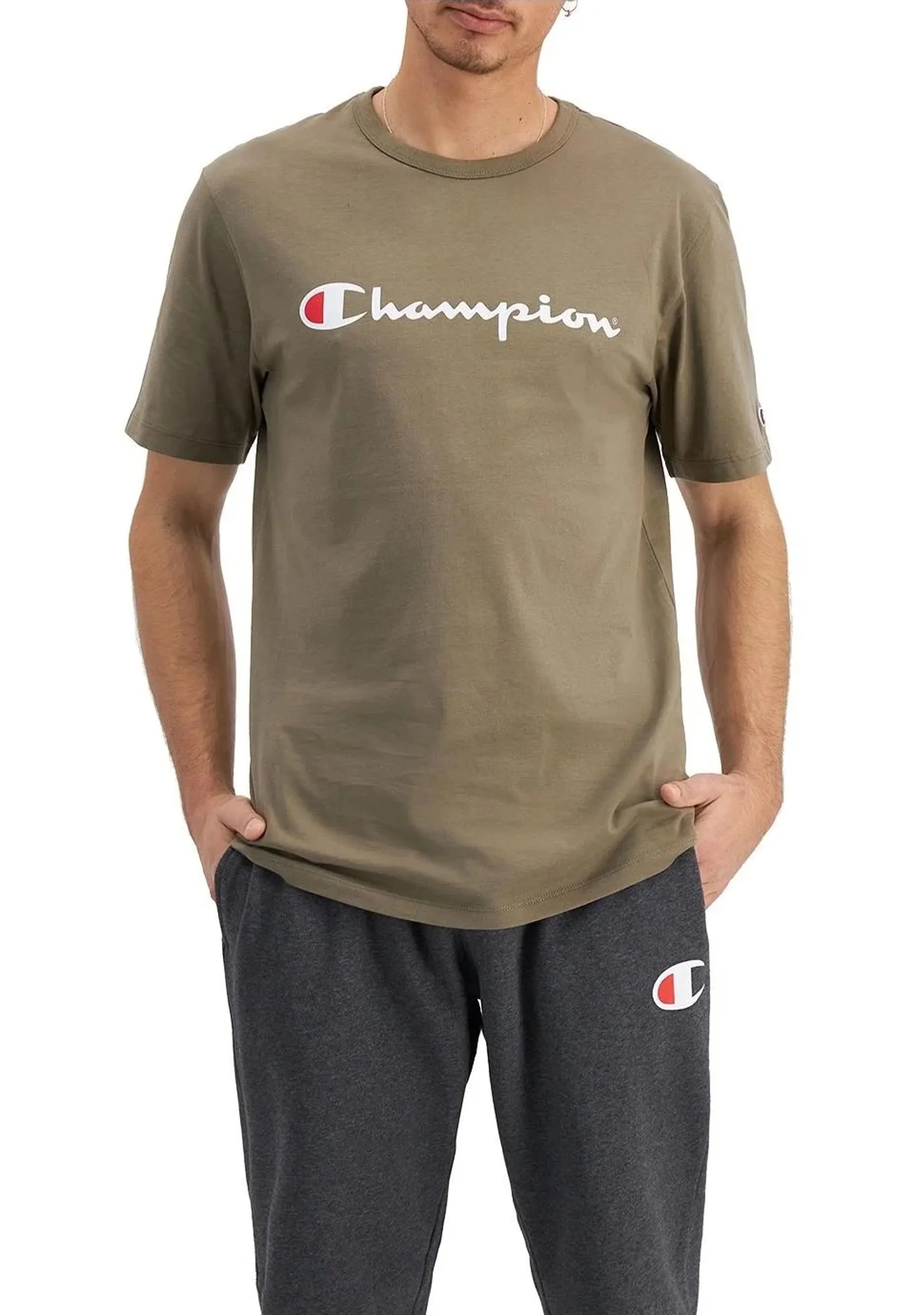 Champion Mens Script Tee  AXQPN IXS