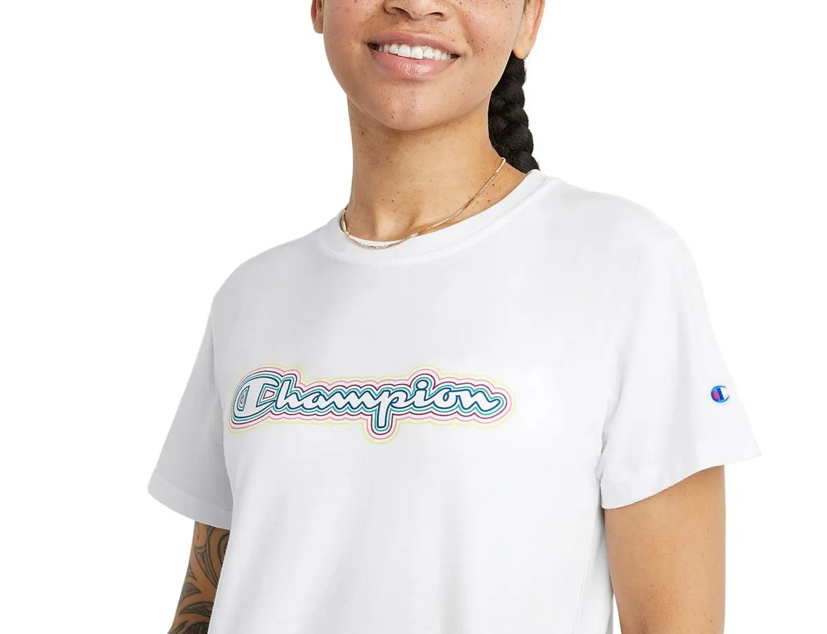 Champion Women's Classic Short Sleeve T-Shirt White Size X-Small