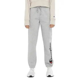 CHAMPION WOMEN'S SCRIPT HIGH WAIST GREY TRACKPANTS