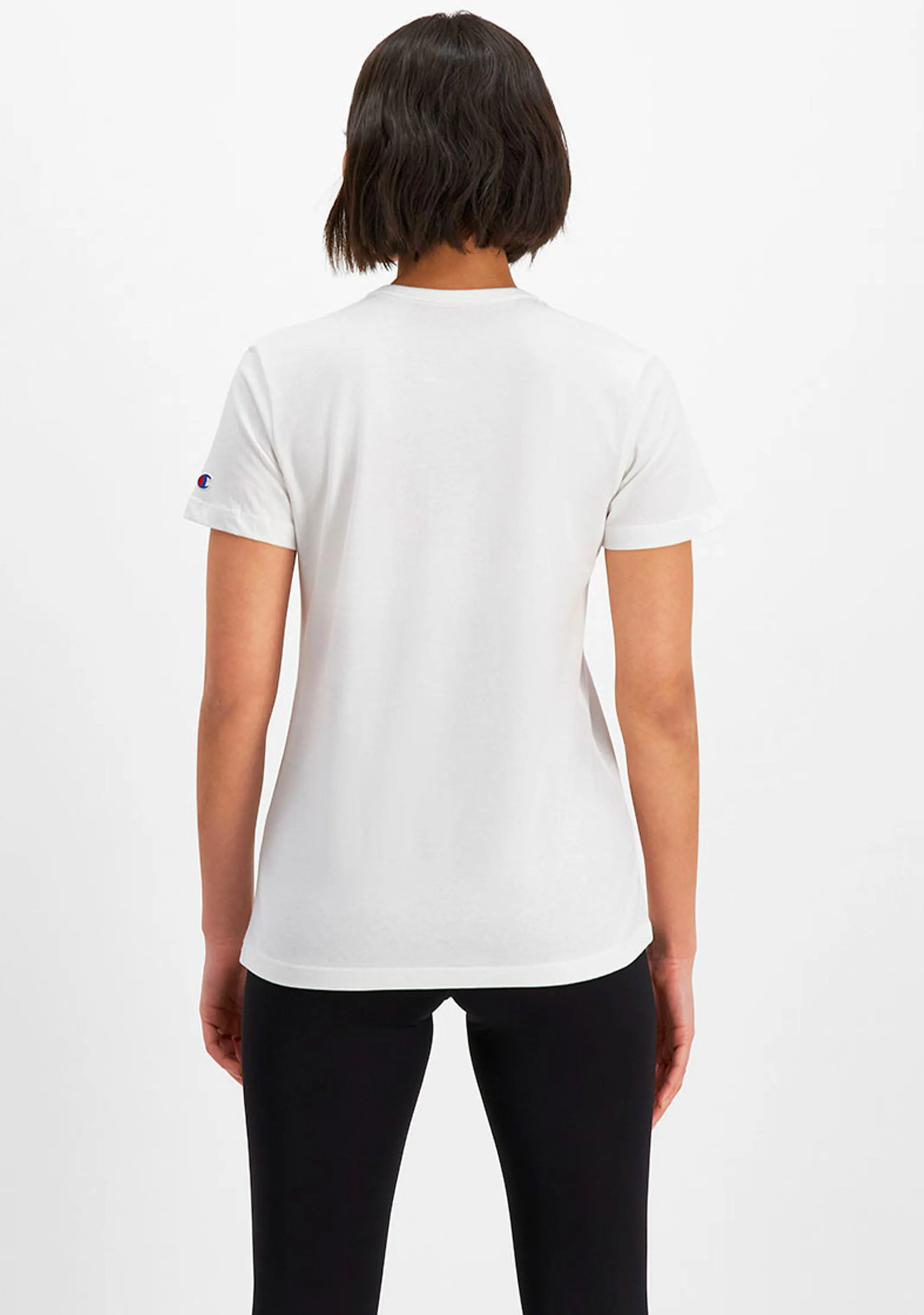 Champion Womens Script Short Sleeve Tee White  CVRGN WIT