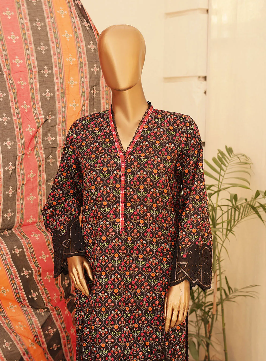 Chand Bagh By Bin Saeed Embroidered Lawn 3 Piece Stitched Suit  - BS24CBEL D-30