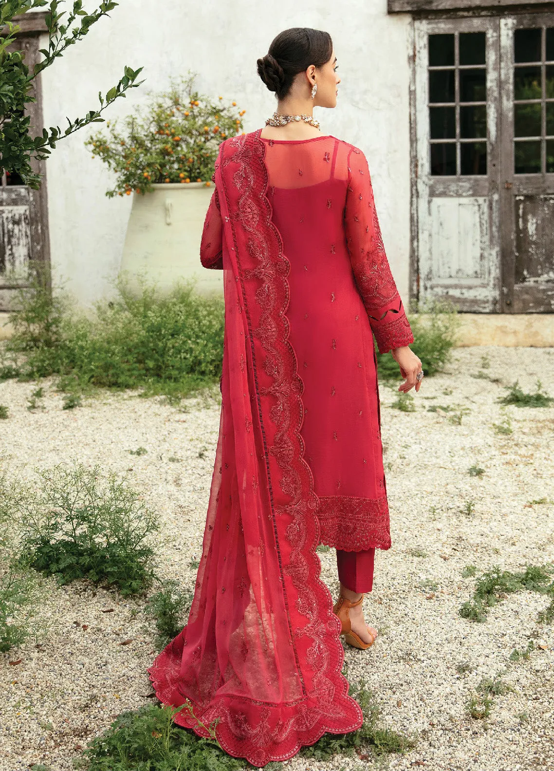 Chant D l'Amour By Gulaal Embroidered Chiffon Unstitched 3 Piece Suit - GL24CE 03 ULMARIA