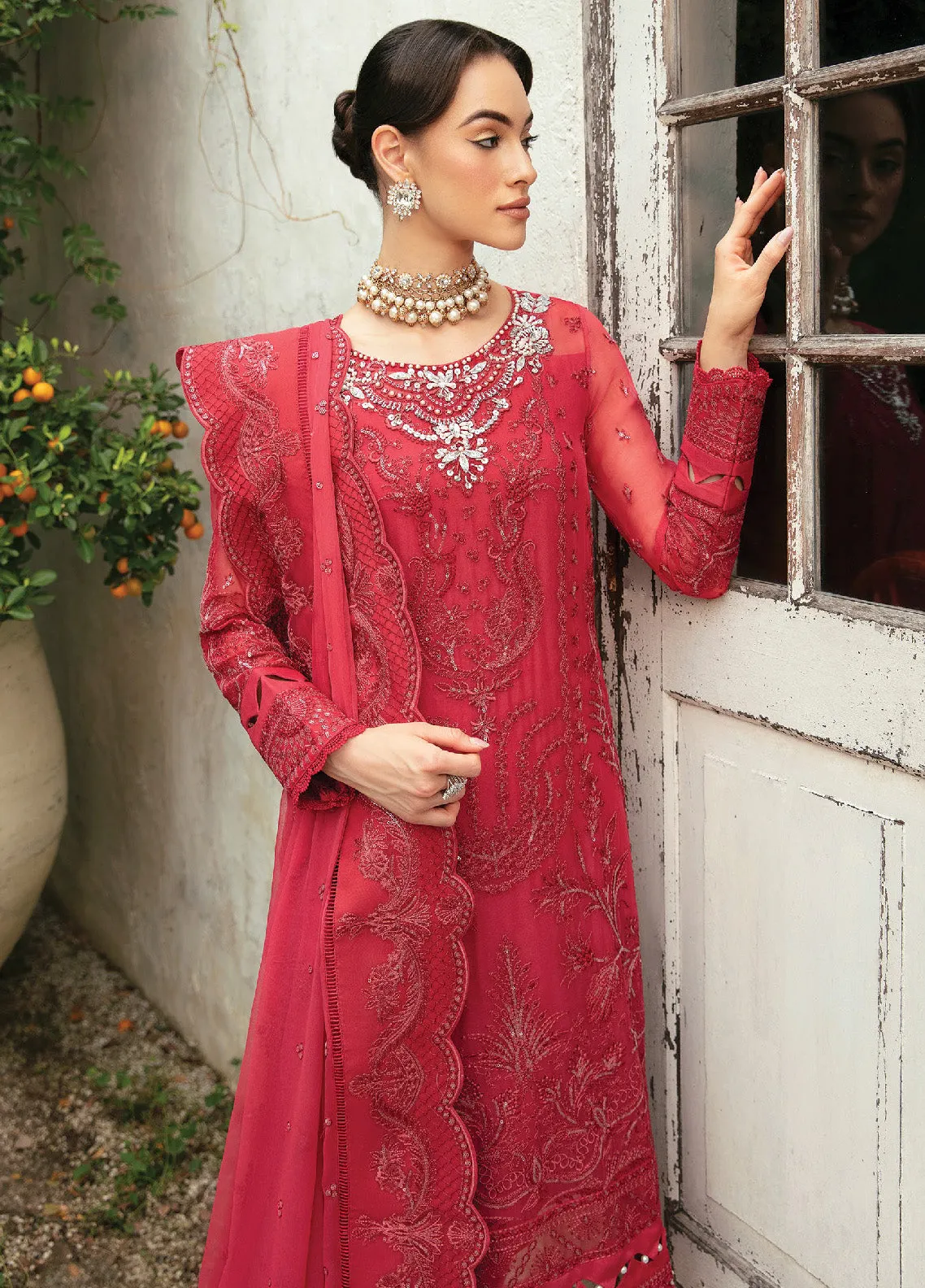 Chant D l'Amour By Gulaal Embroidered Chiffon Unstitched 3 Piece Suit - GL24CE 03 ULMARIA