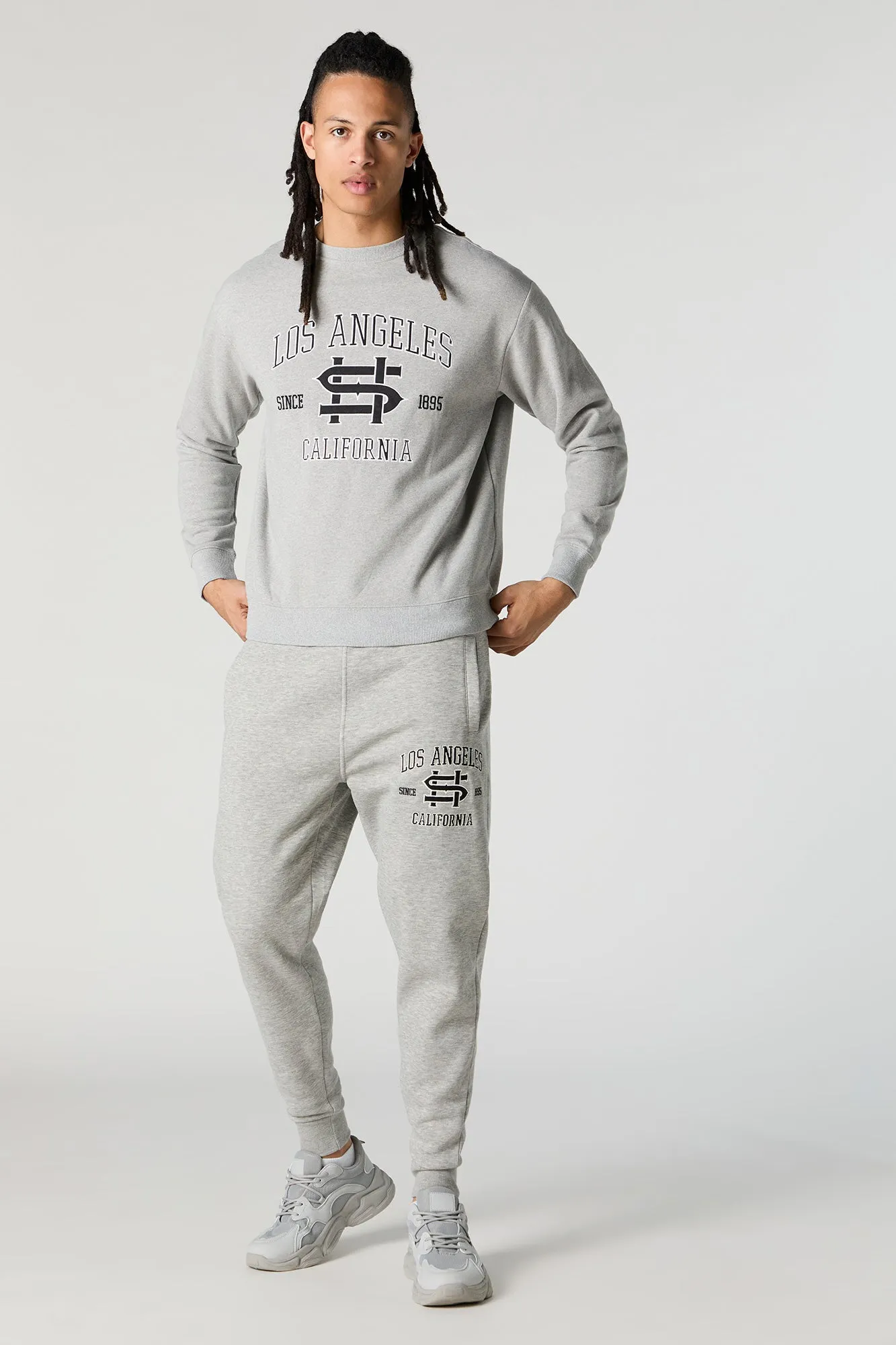 Chenille Embroidered Fleece Jogger