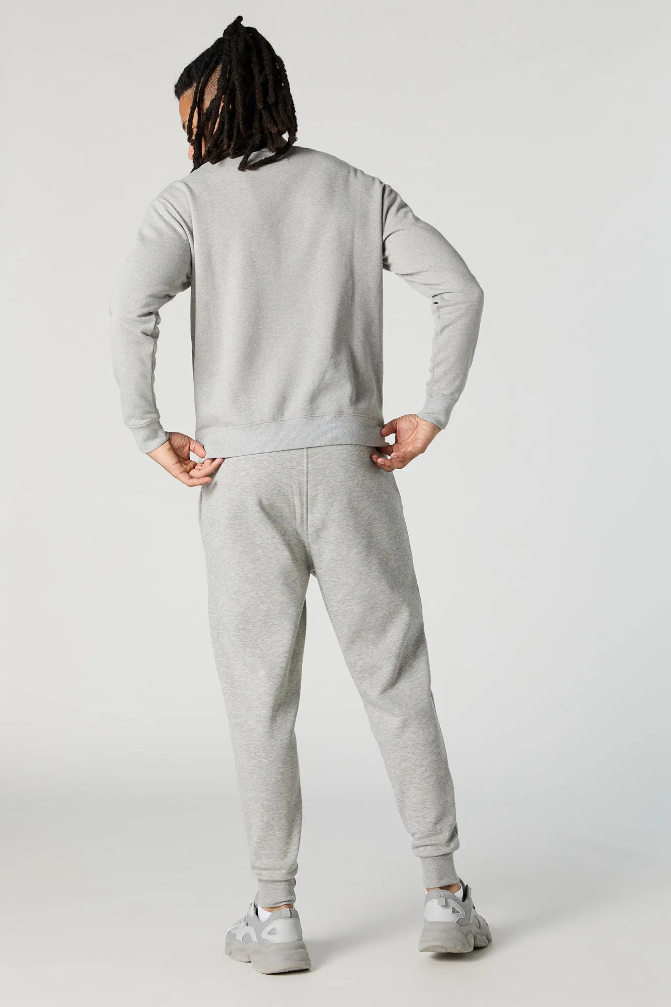 Chenille Embroidered Fleece Jogger