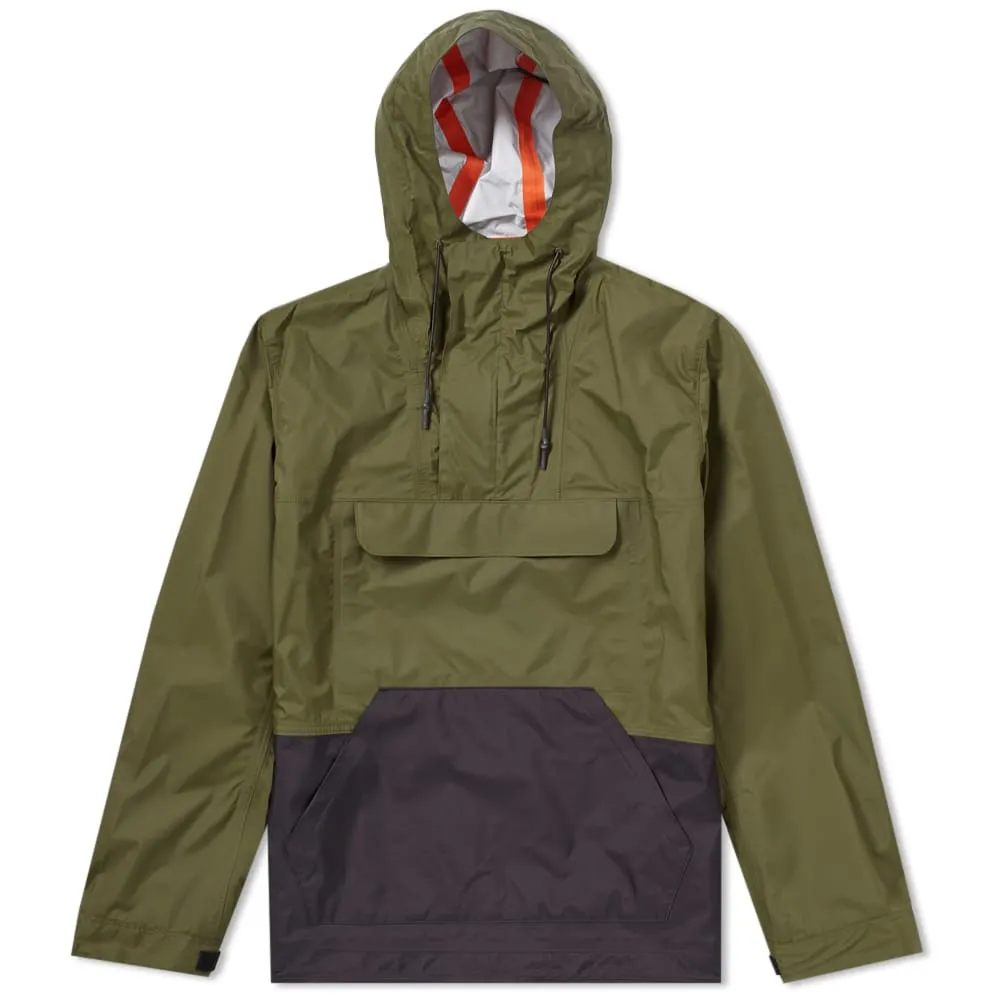 Comme des Garcons Homme Nylon Taffeta Pullover JacketKhaki & Black