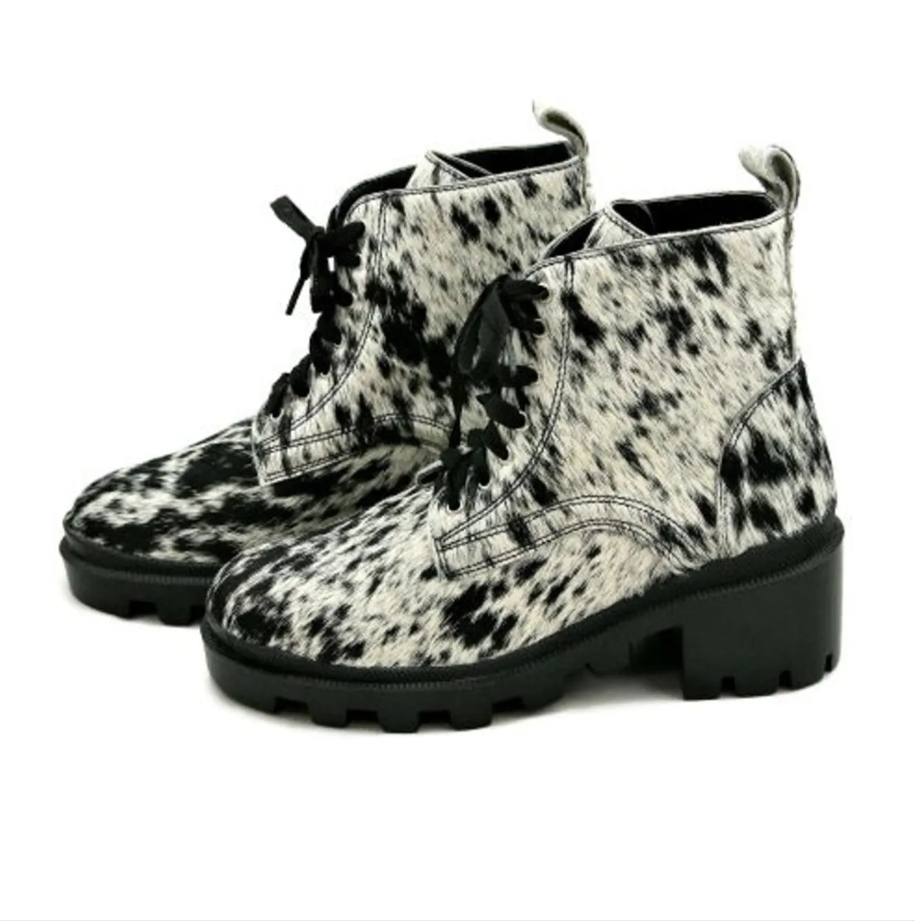 Cowhide Combat Boots