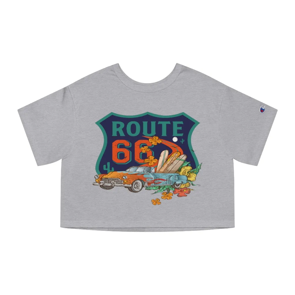 Cruisin Route 66 Cropped T-Shirt