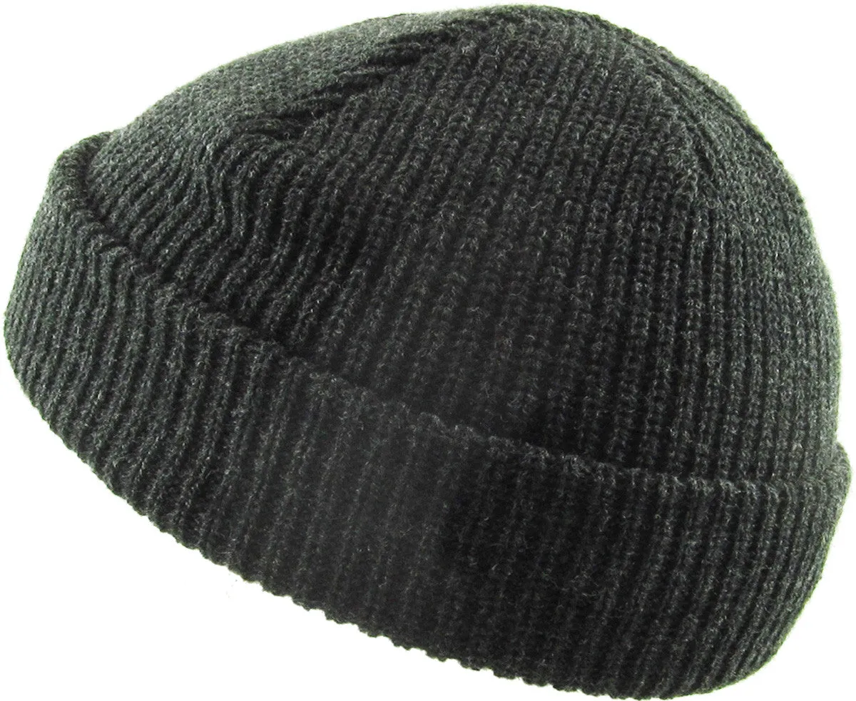 Dark Grey Fisherman Beanie