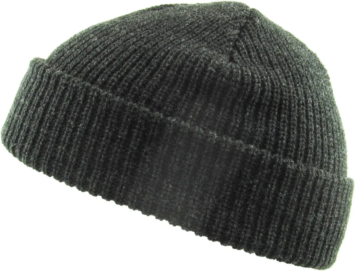 Dark Grey Fisherman Beanie