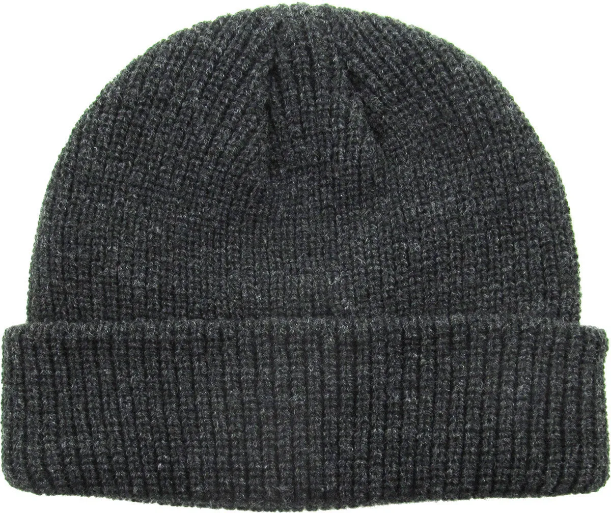 Dark Grey Fisherman Beanie