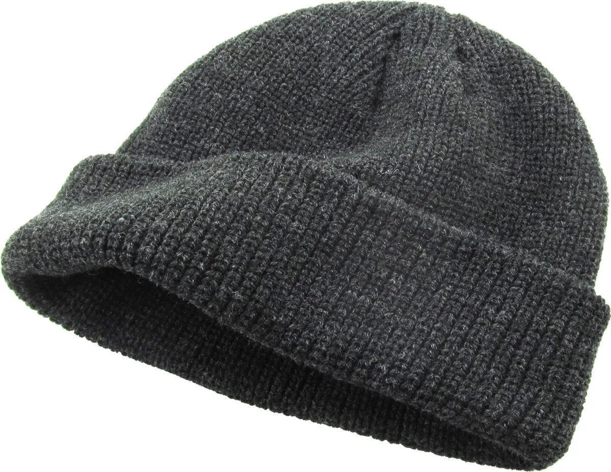 Dark Grey Fisherman Beanie