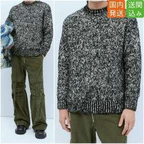 Dries Van Noten  |Crew Neck Pullovers Wool Street Style Long Sleeves Designers