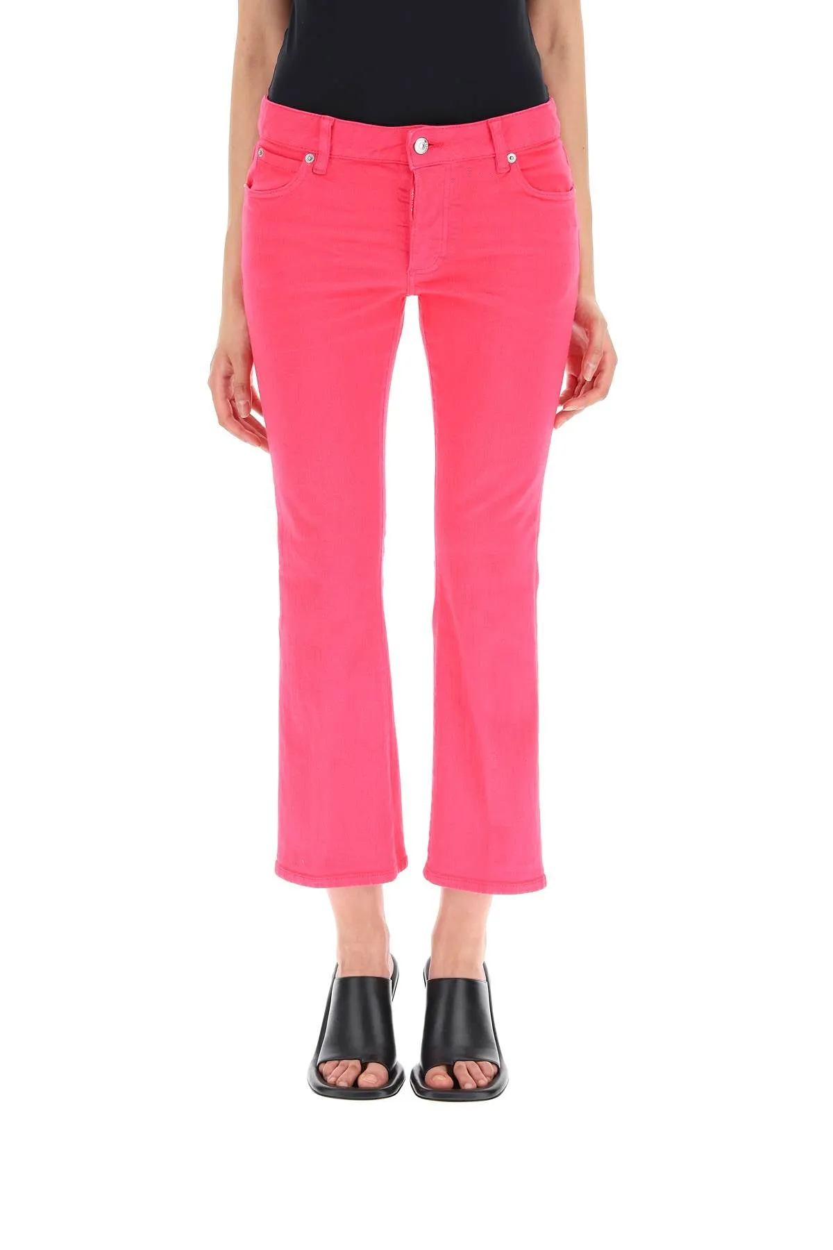 Dsquared2 Bootcut High-Waist Cropped Trousers